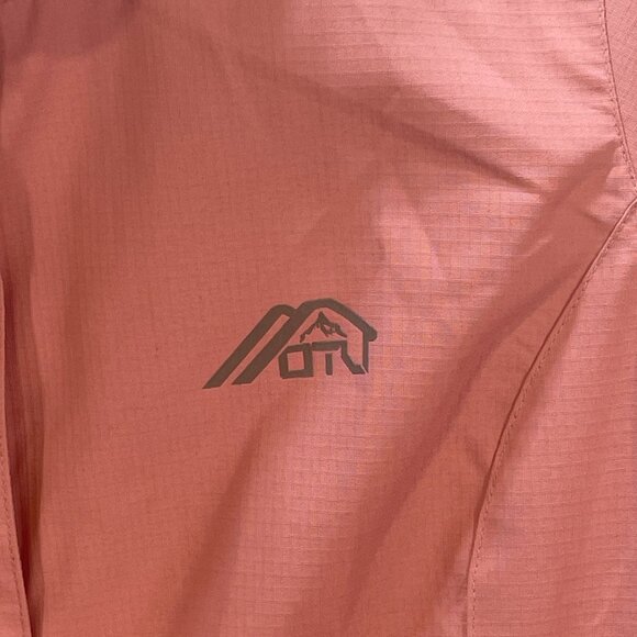 OTU Women's MCM Outdoor Hooded Windbreaker Jacket Small Pink Waterproof Shell - Picture 6 of 12